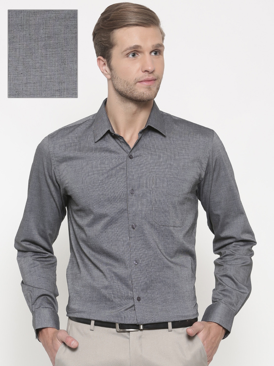 grey slim fit shirt