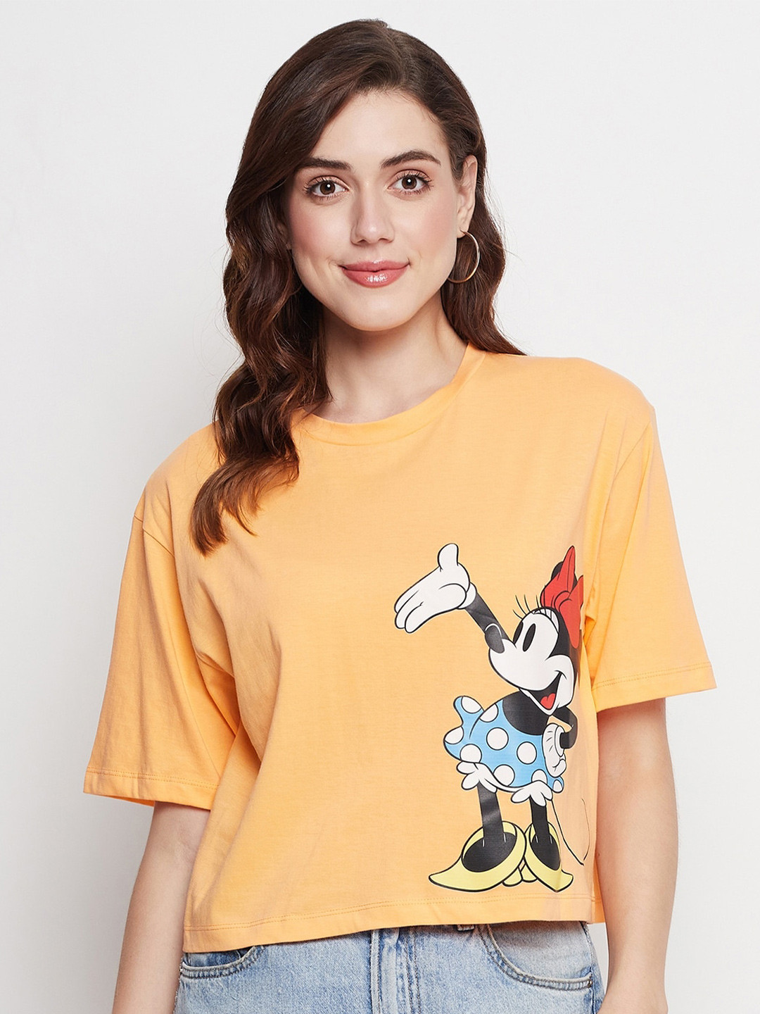 CAMLA Minnie Mouse Printed Drop Shoulder Sleeves Cotton Sleeves