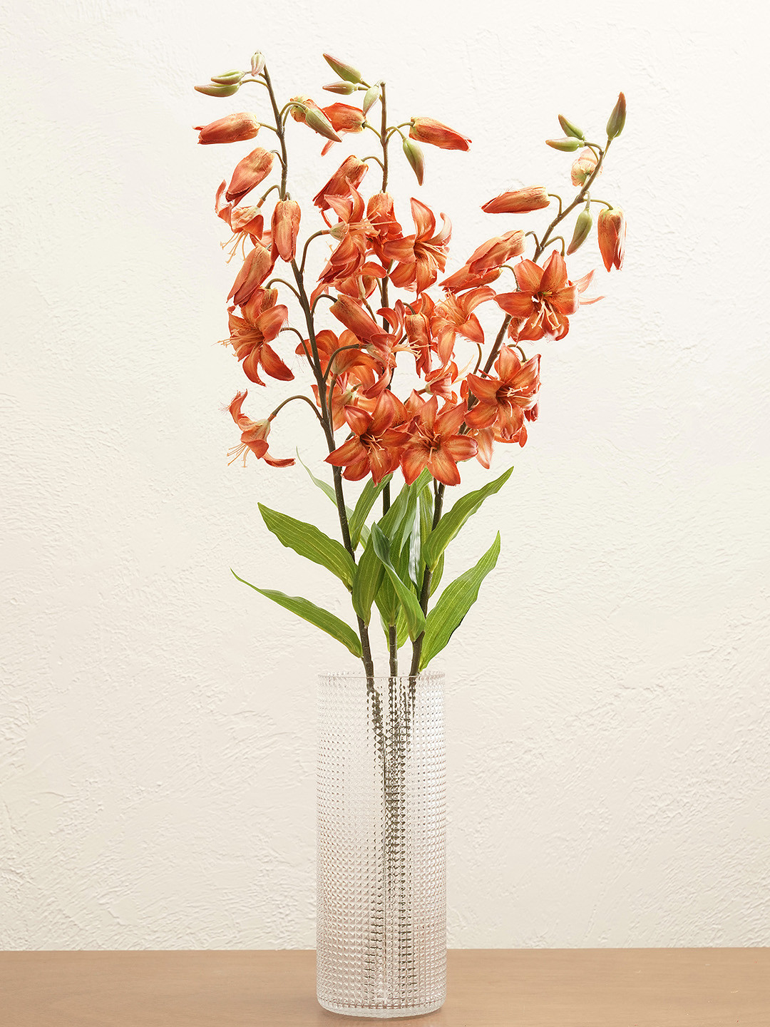Pure Home and Living Orange Lily Single Stem Artificial Flower