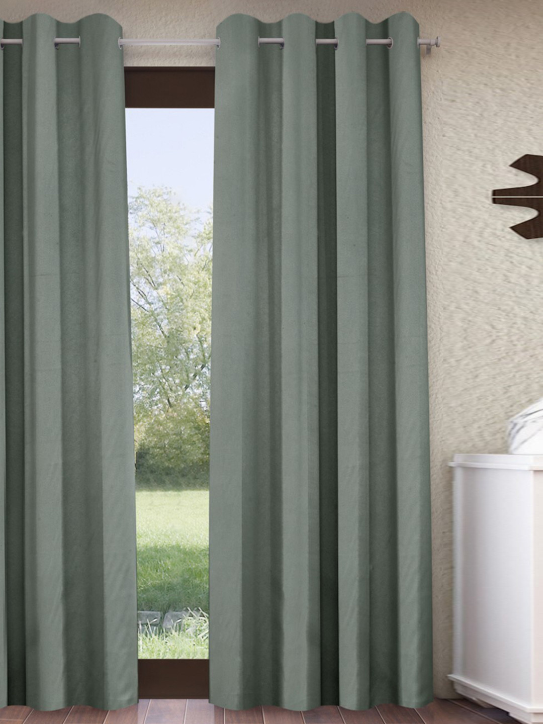 Fashion String Grey Black Out Window Curtain