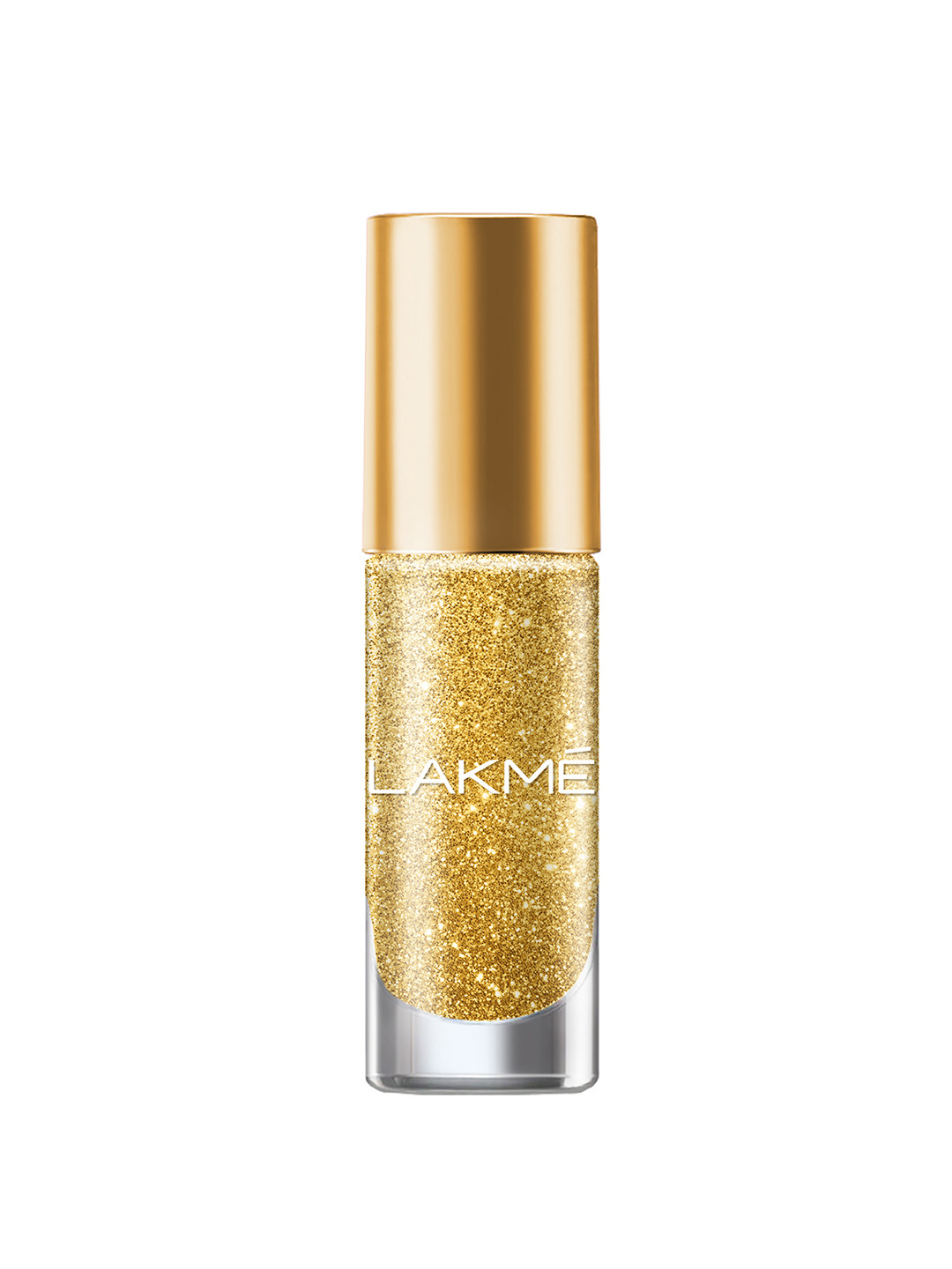 Lakme Primer+Gloss Glitterati Collection Shine Nail Polish For High Glam 6ml - Dusty Gold