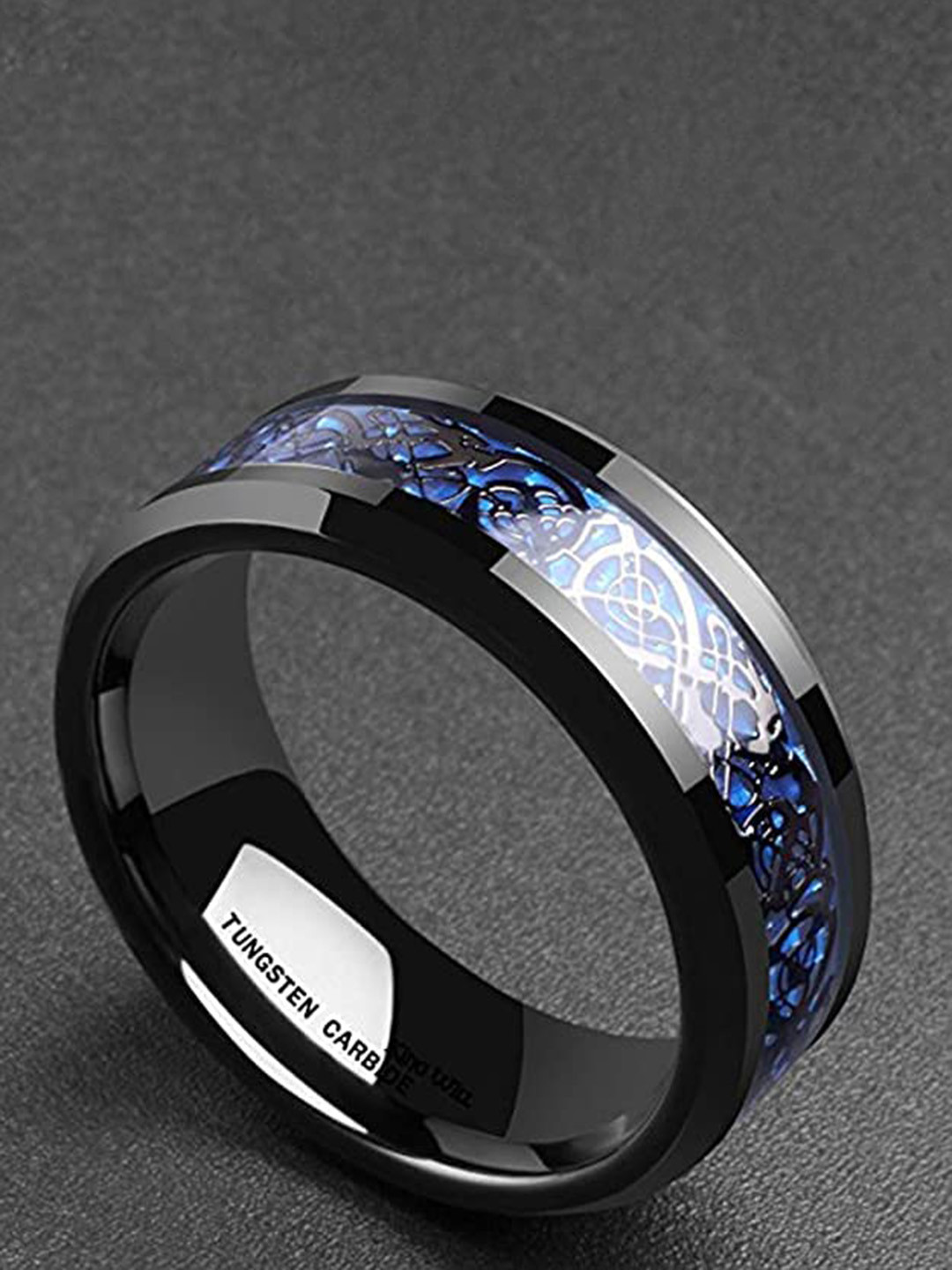 KRYSTALZ Unisex Dragon Carved Finger Ring