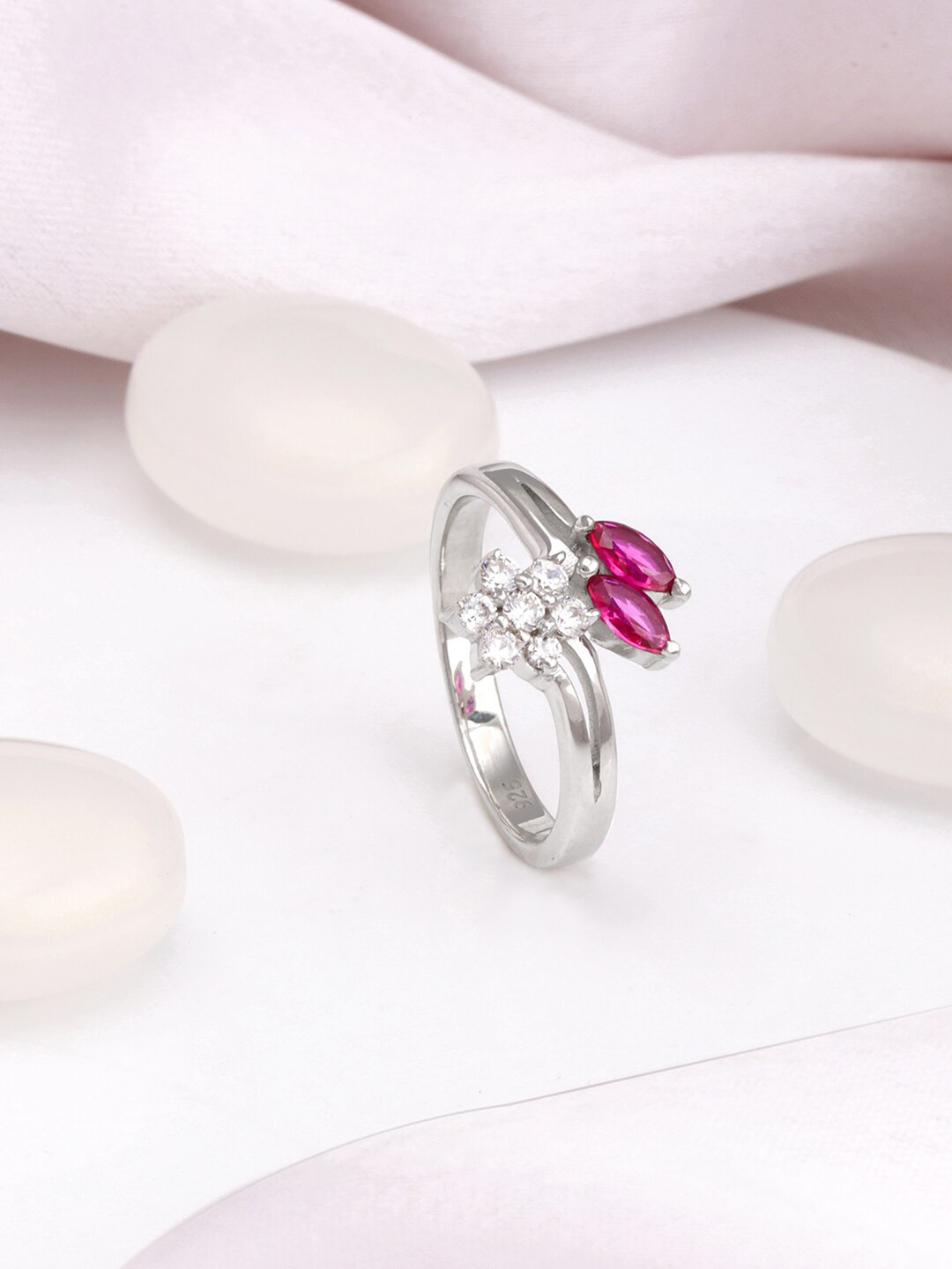 GIVA Silver-Plated 925 Sterling SilverFinger Ring