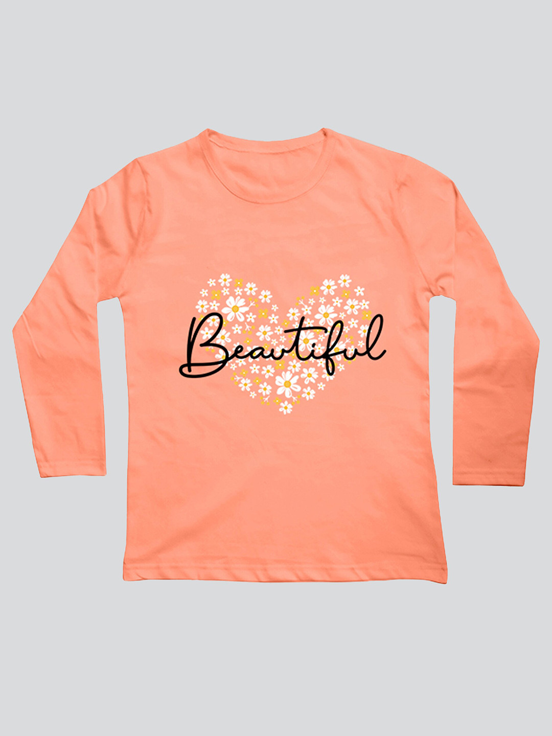 Mojua Girls Bio Finish Graphic Printed Cotton T-Shirt