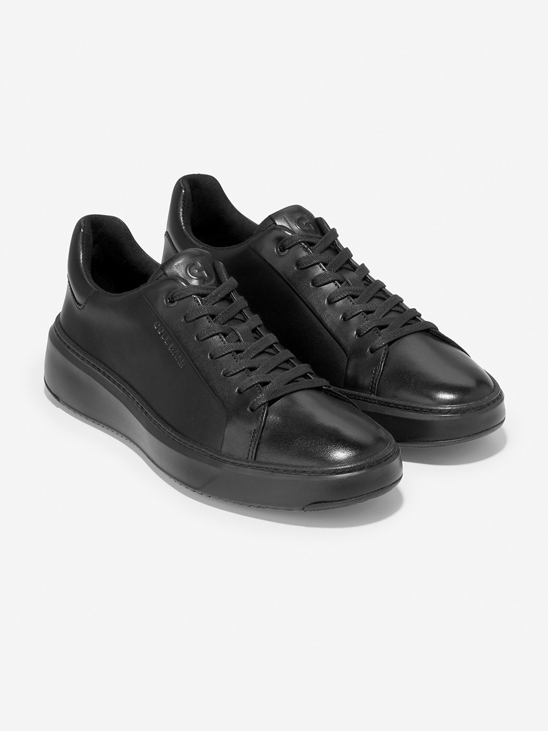 Cole Haan Men Black Leather Sneakers