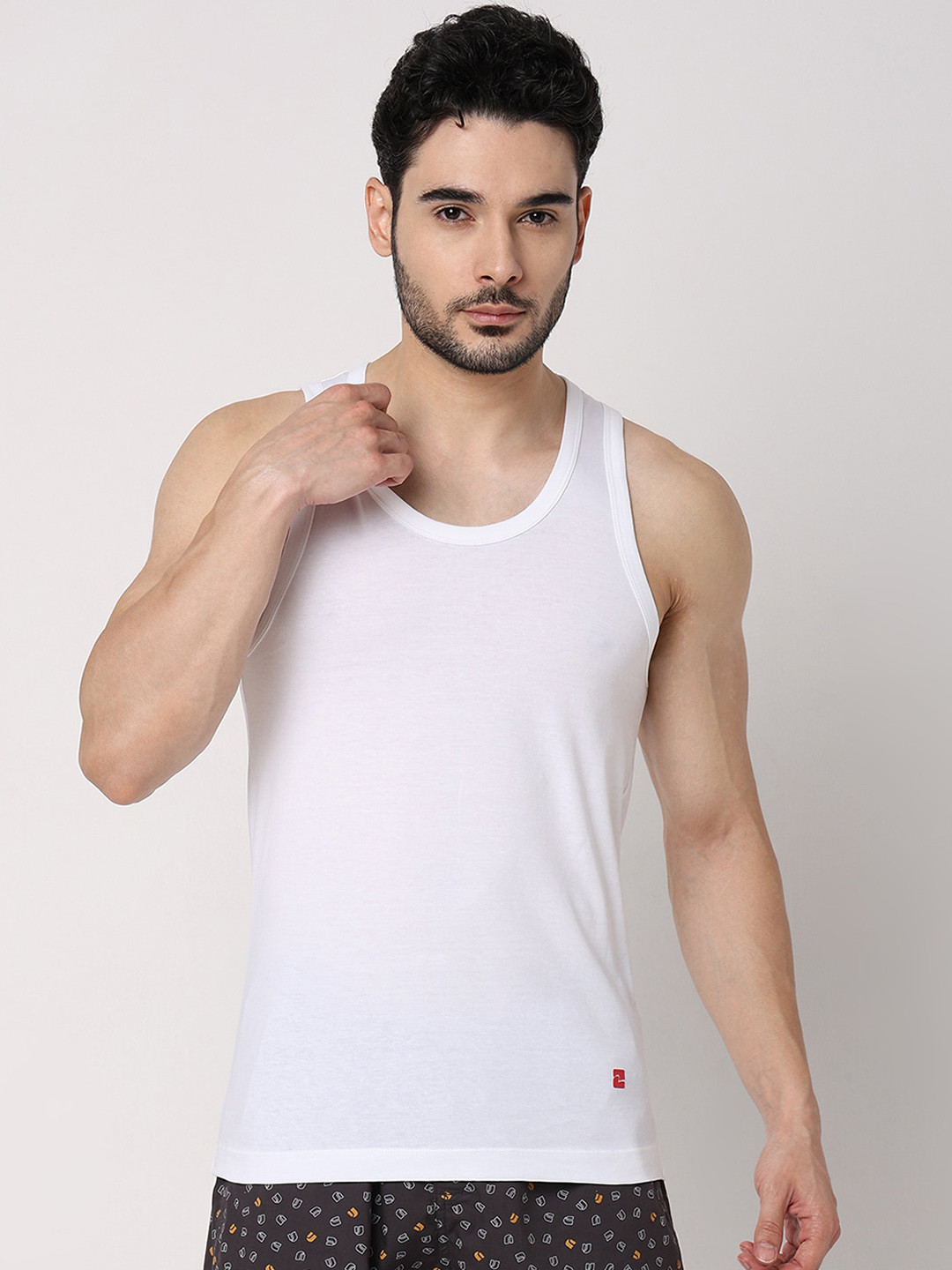 UnderJeans by Spykar Pack Of 2 Sleeveless Innerwear Vests