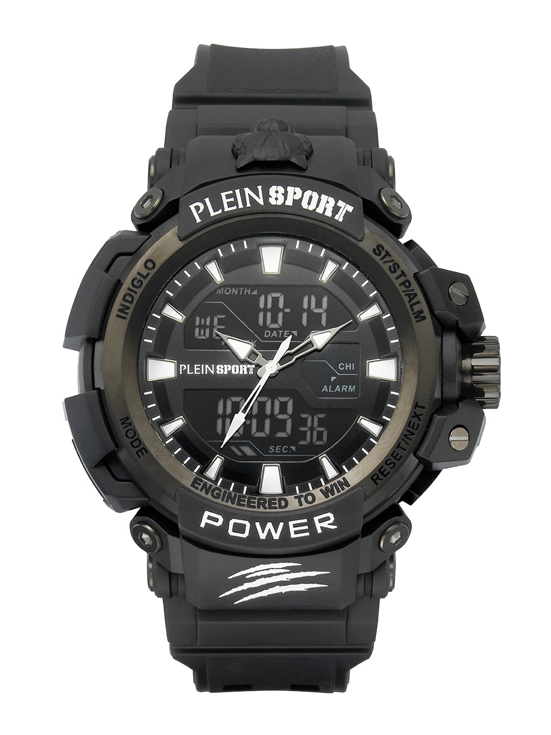 PLEIN SPORT Men Printed Dial & Silicon Straps Analogue and Digital Watch PSNBA0123