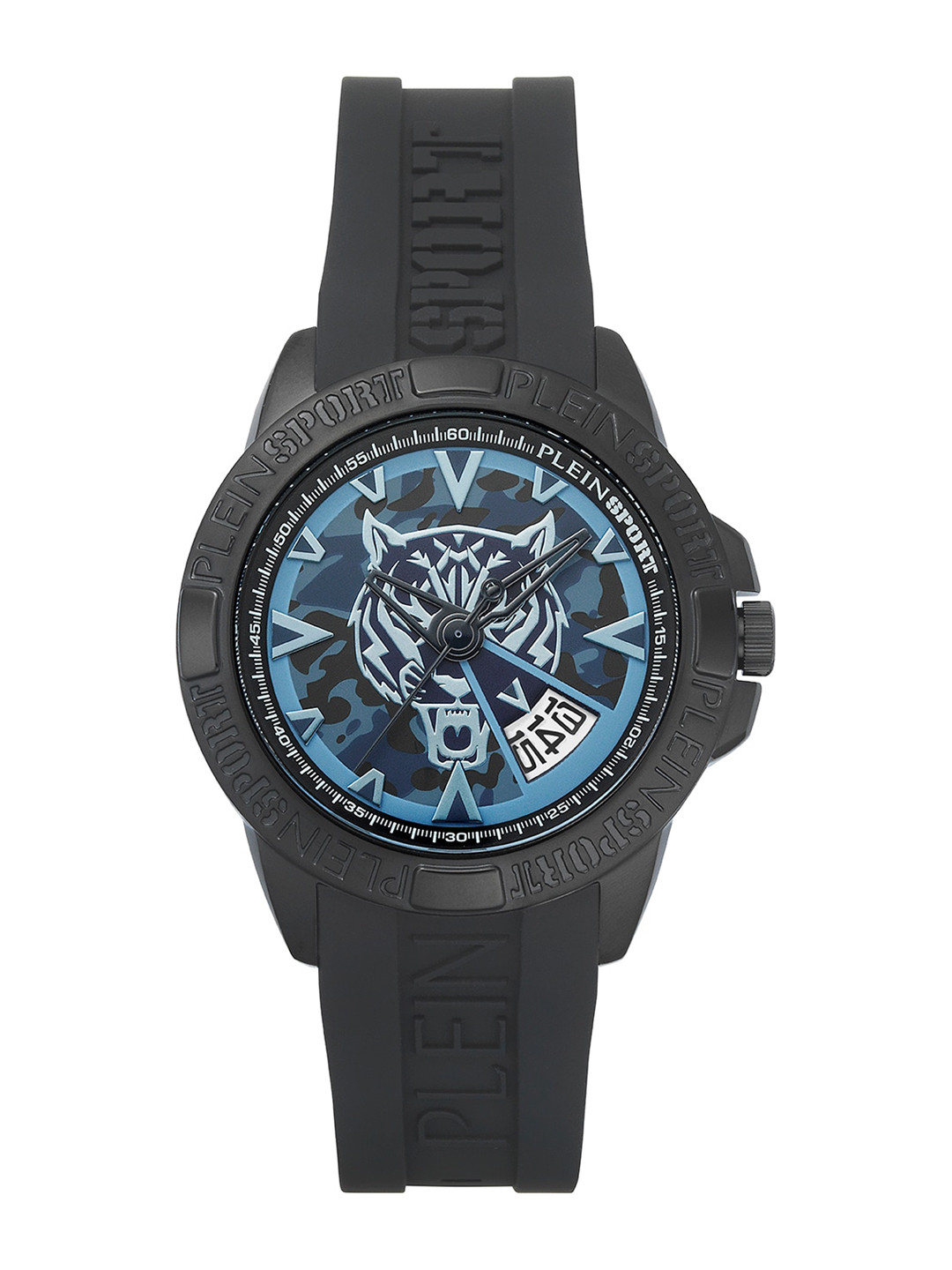 PLEIN SPORT Men Textured Dial & Silicon Straps Analogue Watch PSFBA0523