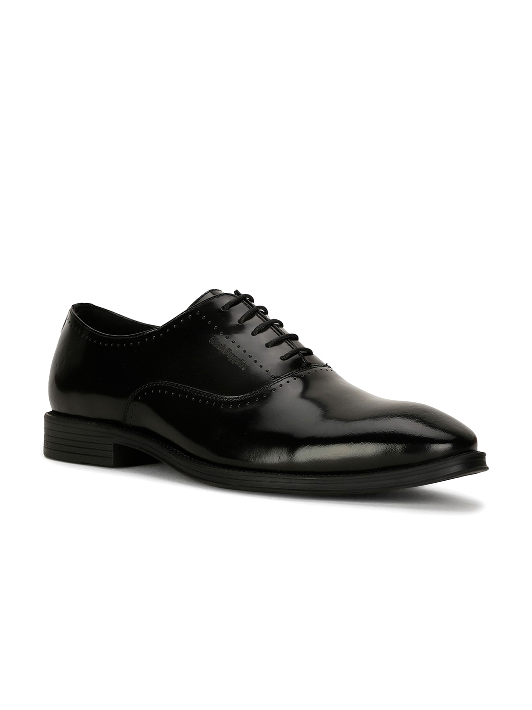 Hush puppies discount black leather shoes