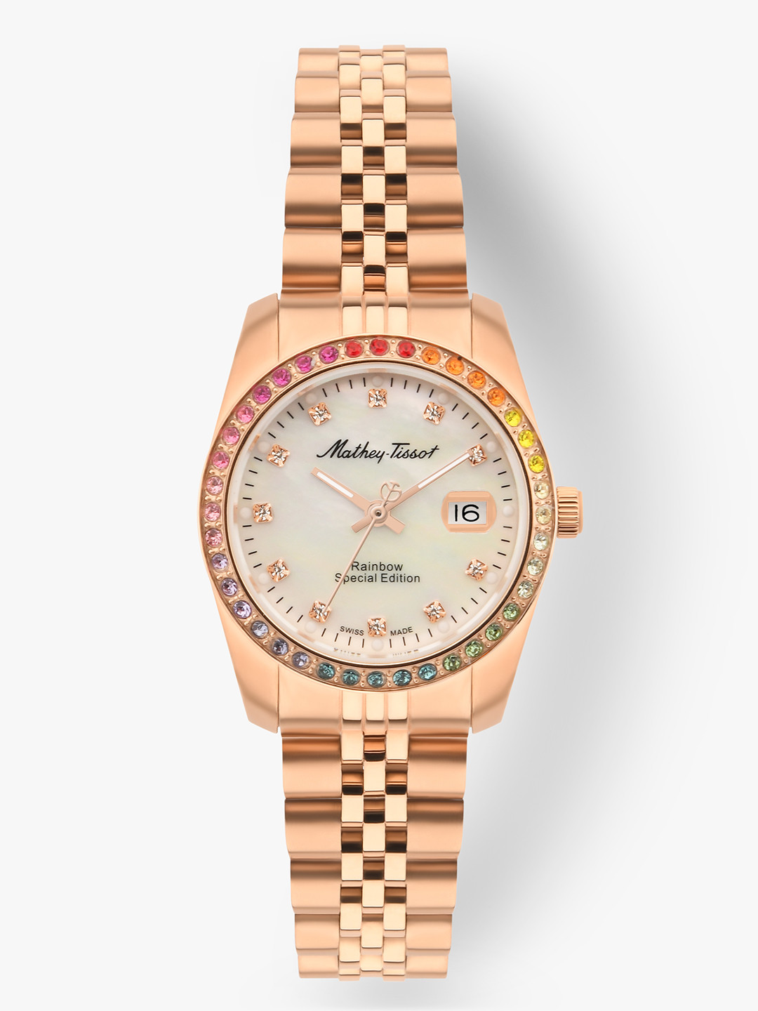 Mathey-Tissot Women Swiss Made Rainbow Special Edition Analog Watch for WomenD809PQI