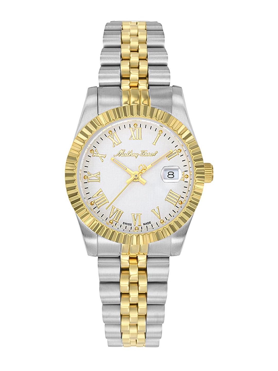 Mathey-Tissot Women Swiss Made Dial Roman Quartz Watch-D810BBR