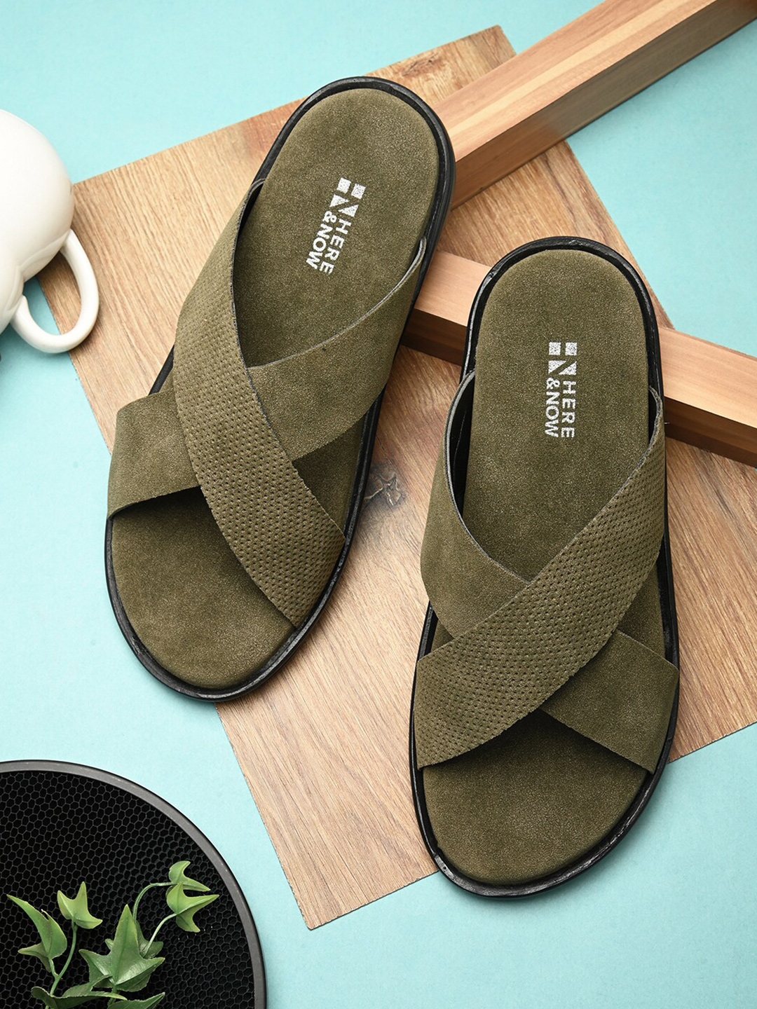 Green cross mens sandals best sale