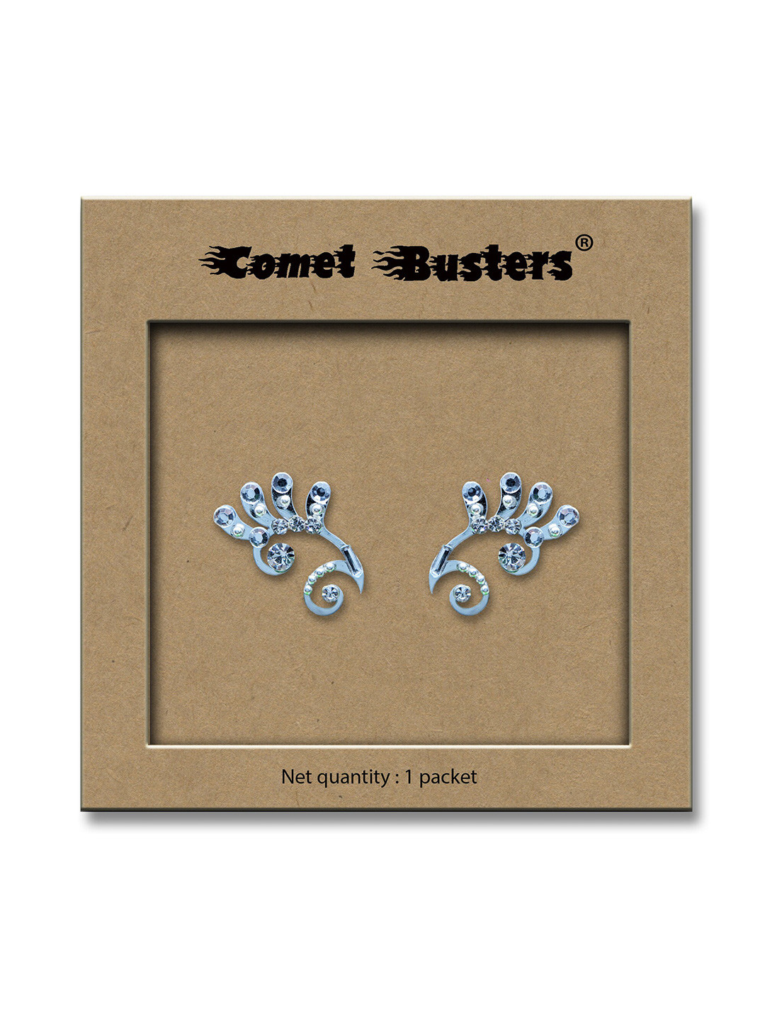 Comet Busters 2 Pc Face Gems Rave Eyes Decoration Self Adhesive Eye Bindis