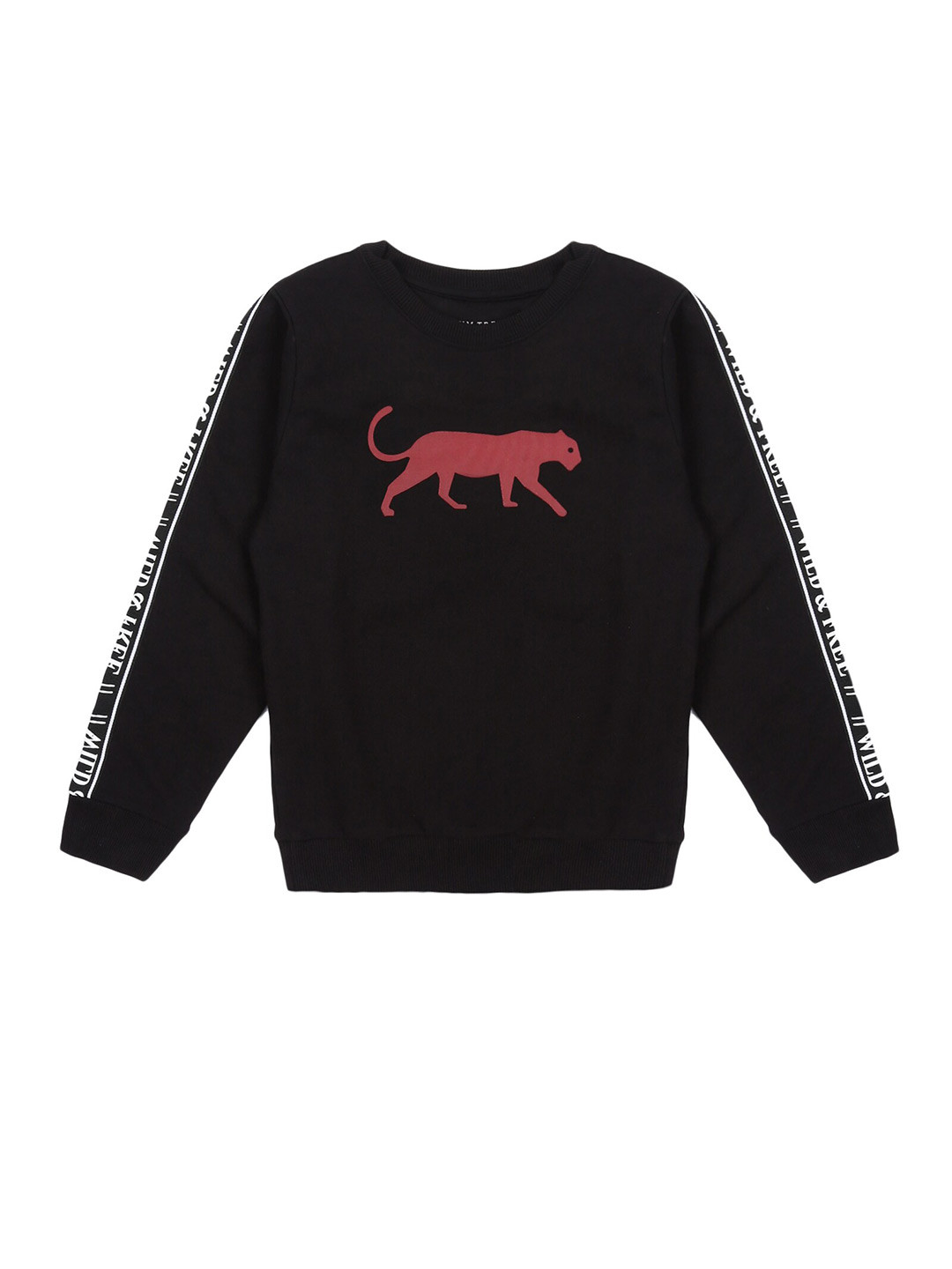 PLUM TREE Boys Graphic Printed Cotton Pullover Sweatshirt