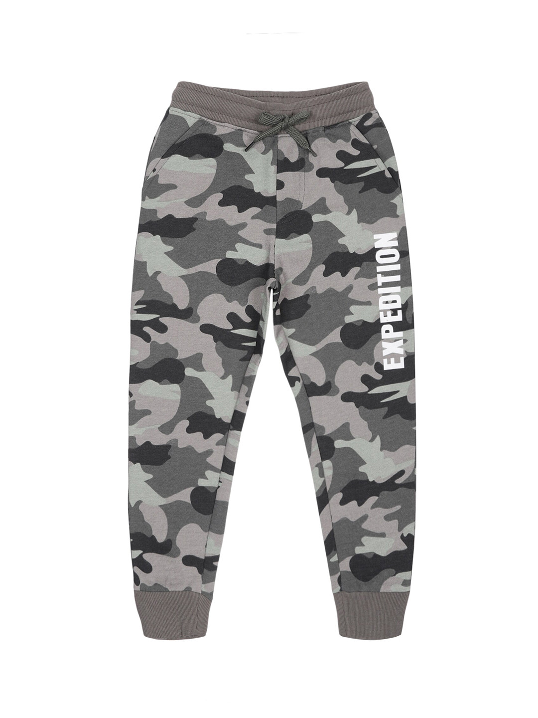 PLUM TREE Boys Camoflague Printed Pure Cotton Joggers