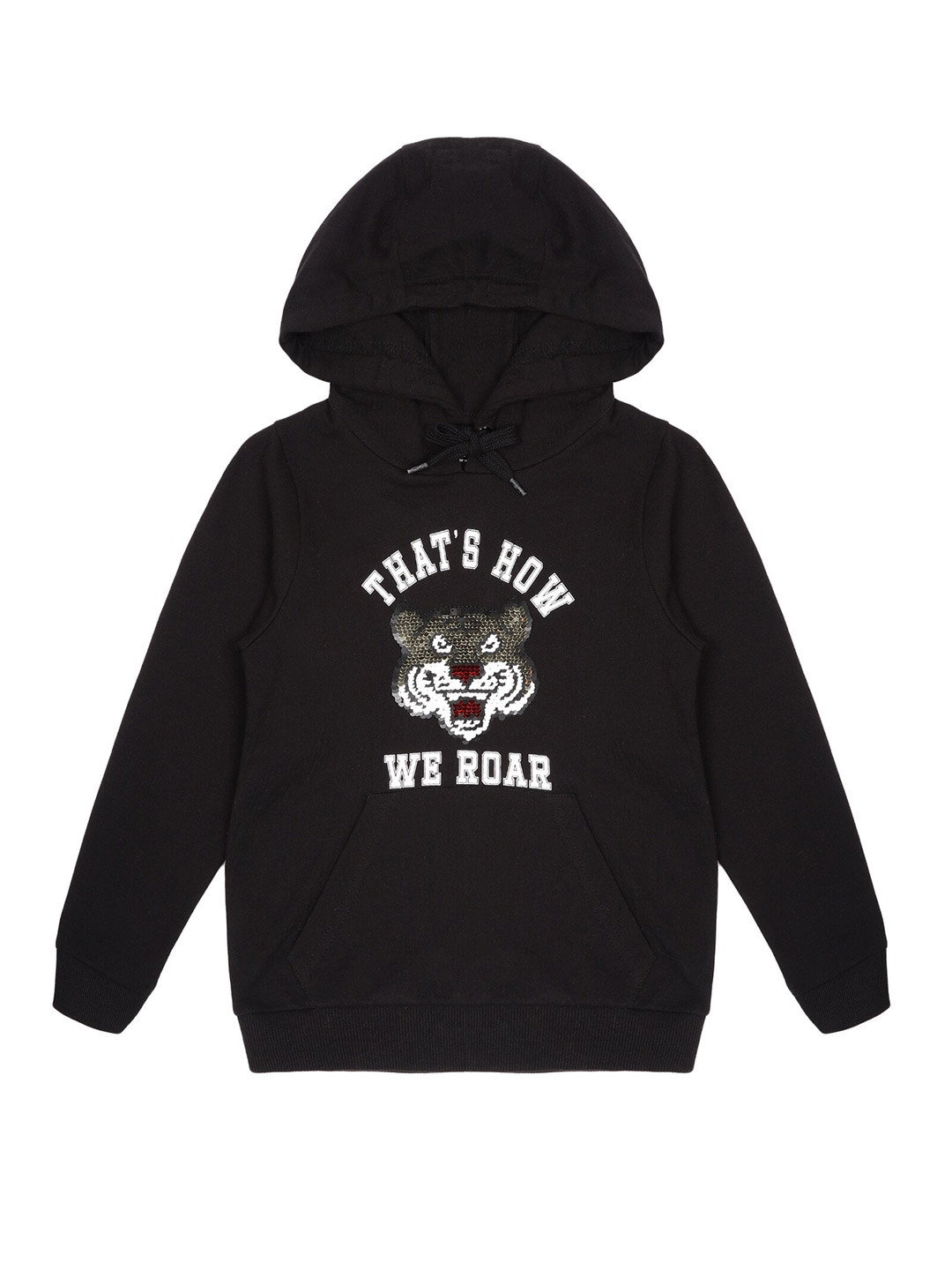 PLUM TREE Boys Graphic Printed Cotton Hooded Pullover Sweatshirt