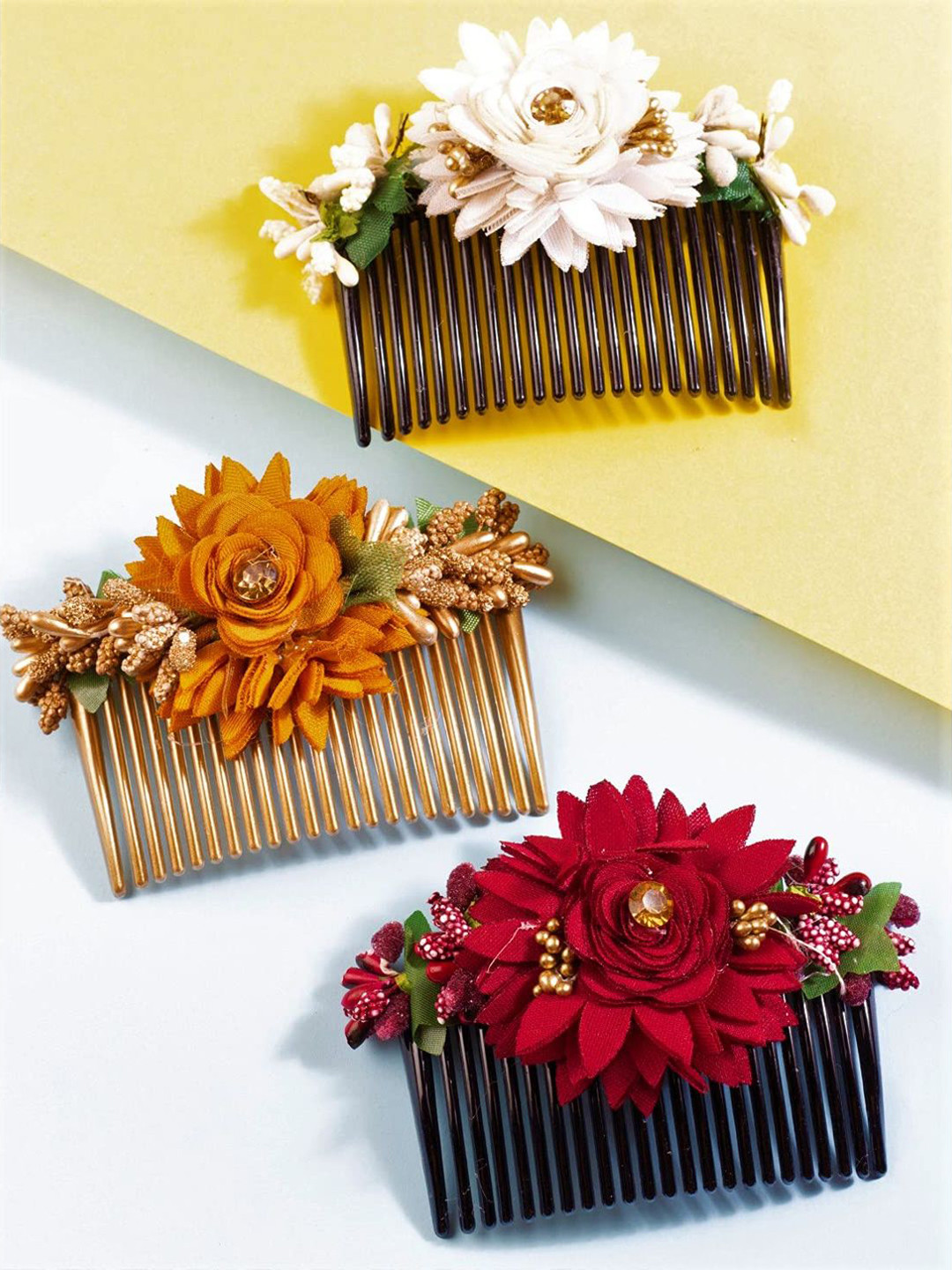 DN Creation Set of 3 Assorted Comb Pin