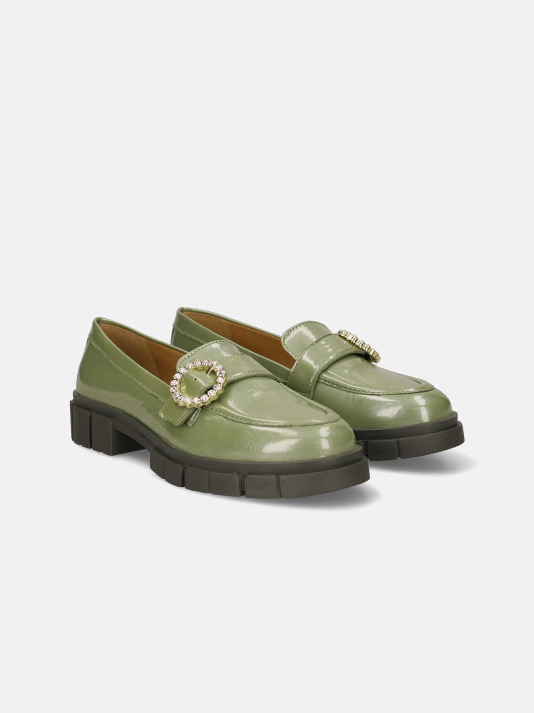 BAGATT Fiona Embellished Heeled Leather Loafers