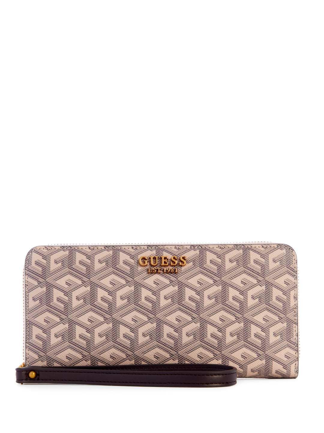 GUESS Women Brand Logo Printed Zip Around Wallet
