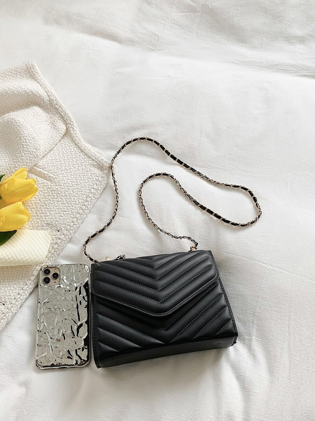 FARGO Quilted Water Resistant Structured Sling Bag