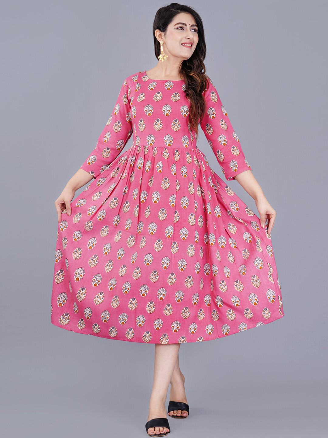 TREND ME Ethnic Motifs Printed Maternity A-Line Kurta