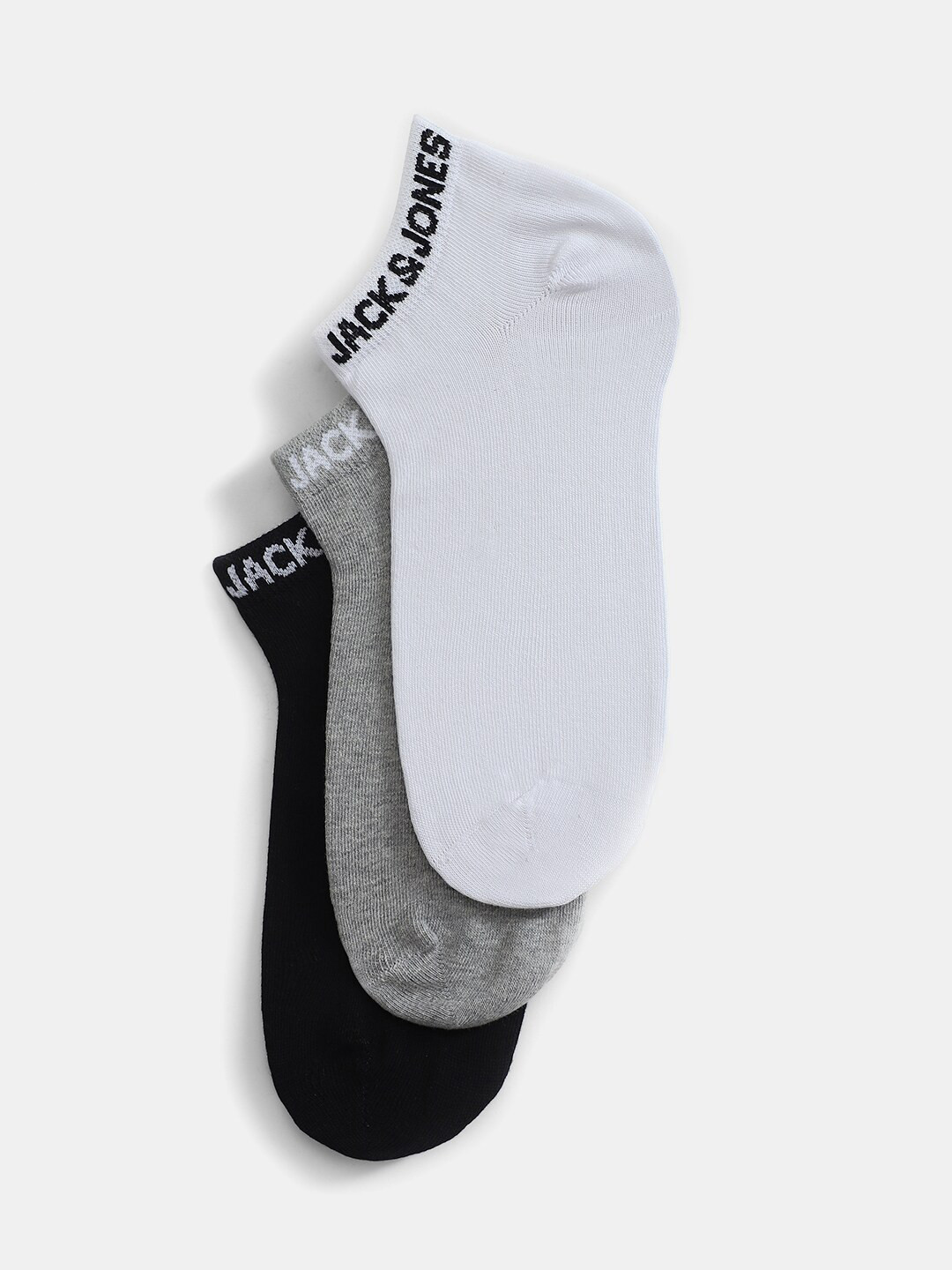 Jack & Jones Men Pack Of 3 Ankle-Length Socks