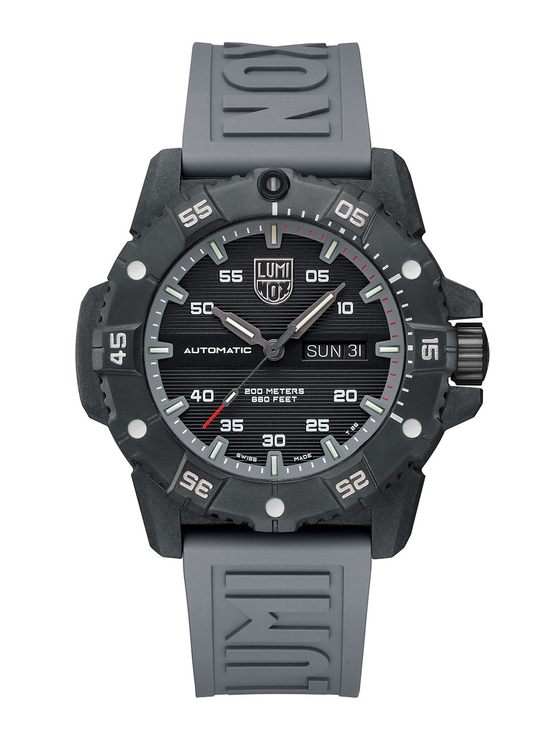 Luminox Men Embellished Dial & Grey Bracelet Style Straps Analogue Watch-XS.3862