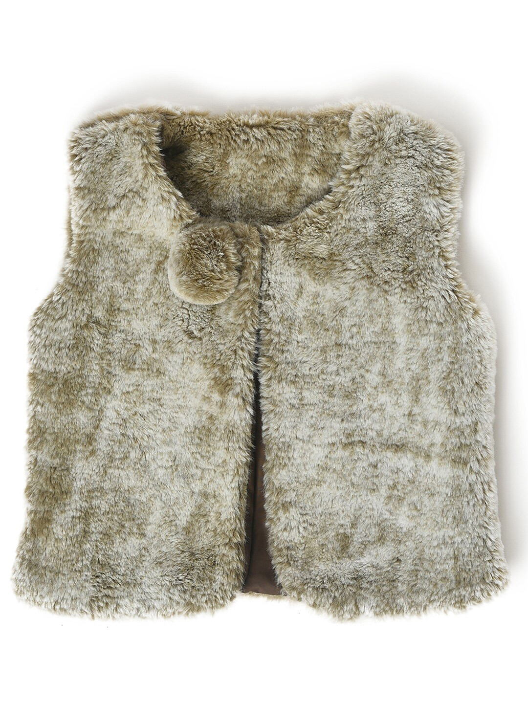 MiArcus Kids Round Neck Sleeveless Shrug