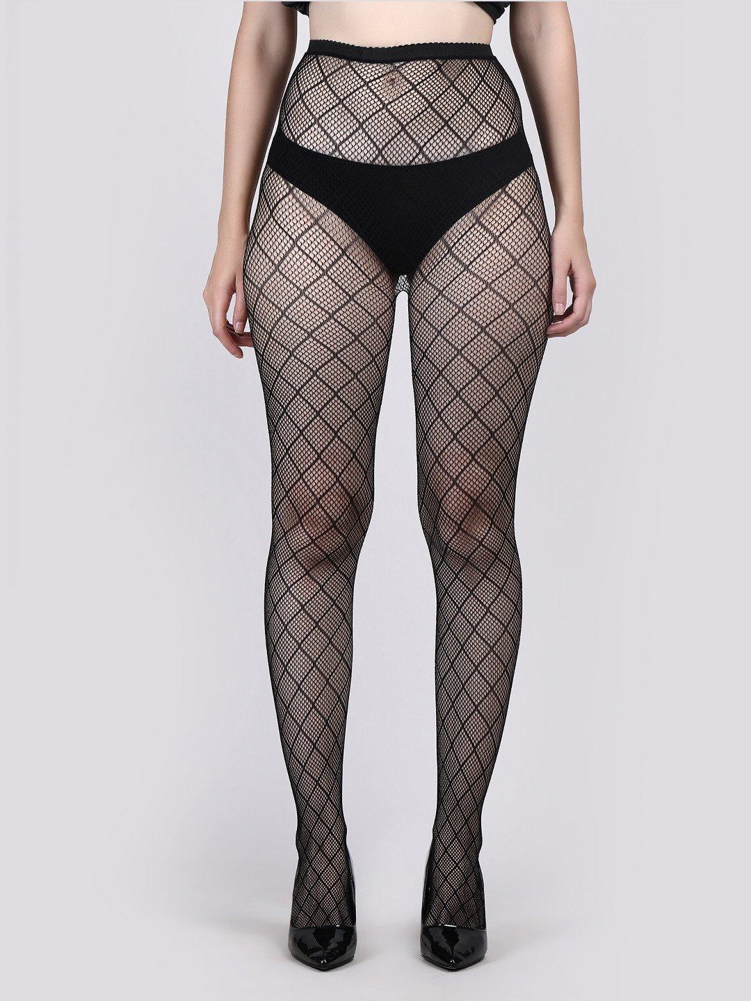 Secret Lives Square Self Design Stockings