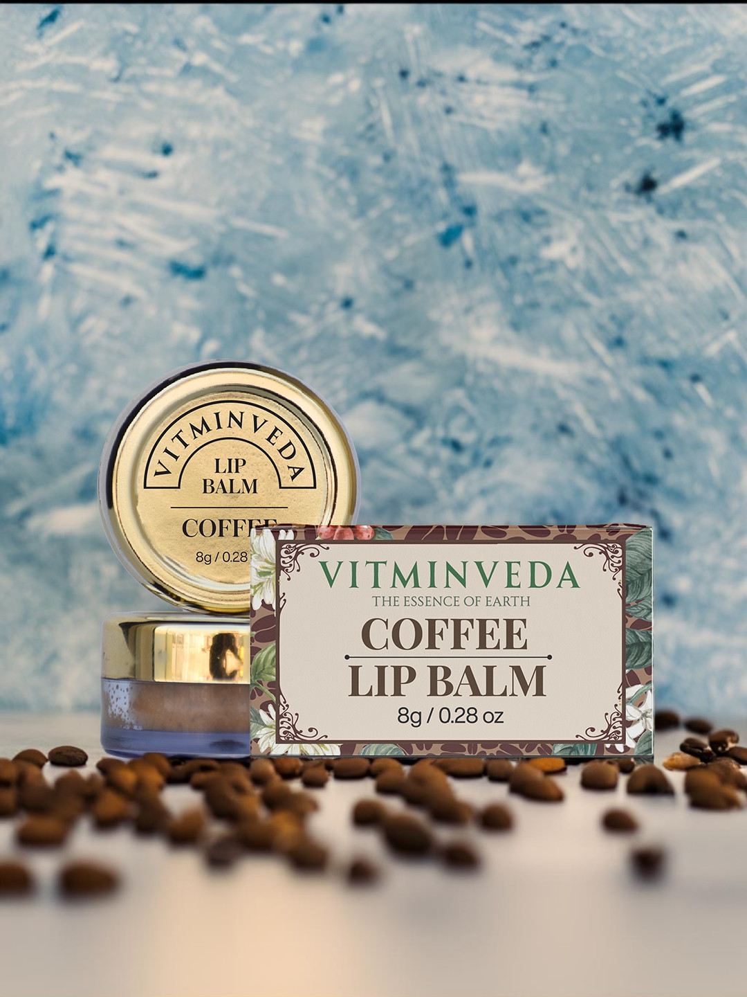 VITMINVEDA Lip Balm for Lip Hydration with Sweet Almond Oil 8 g - Coffee