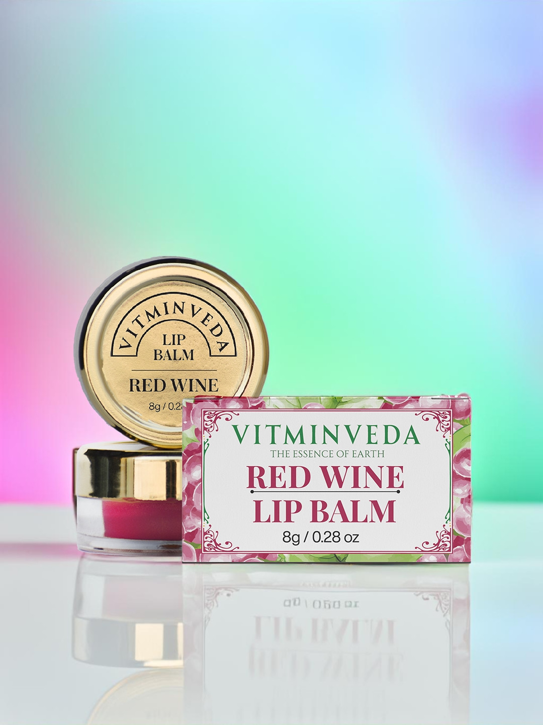 VITMINVEDA Lip Balm for Lip Hydration with Shea Butter Extract  8 g - Red Wine