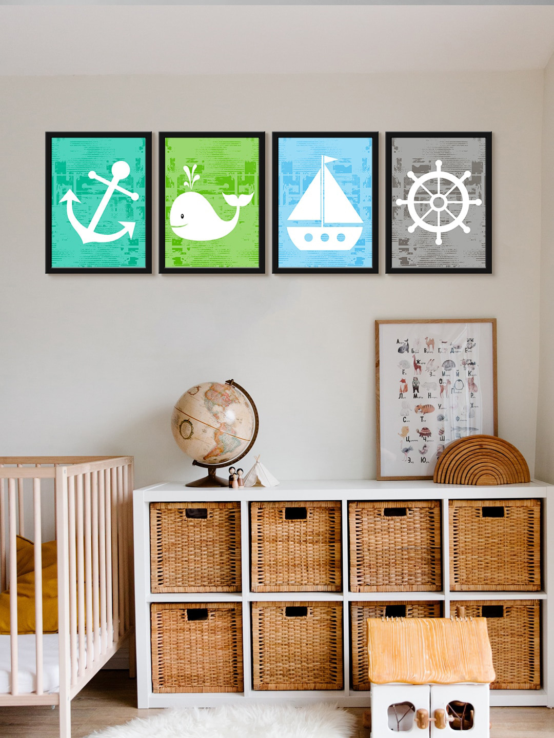 999Store Canvas 4 Piece Wall Rectangle Paintings Wall Art -18 x 12 In