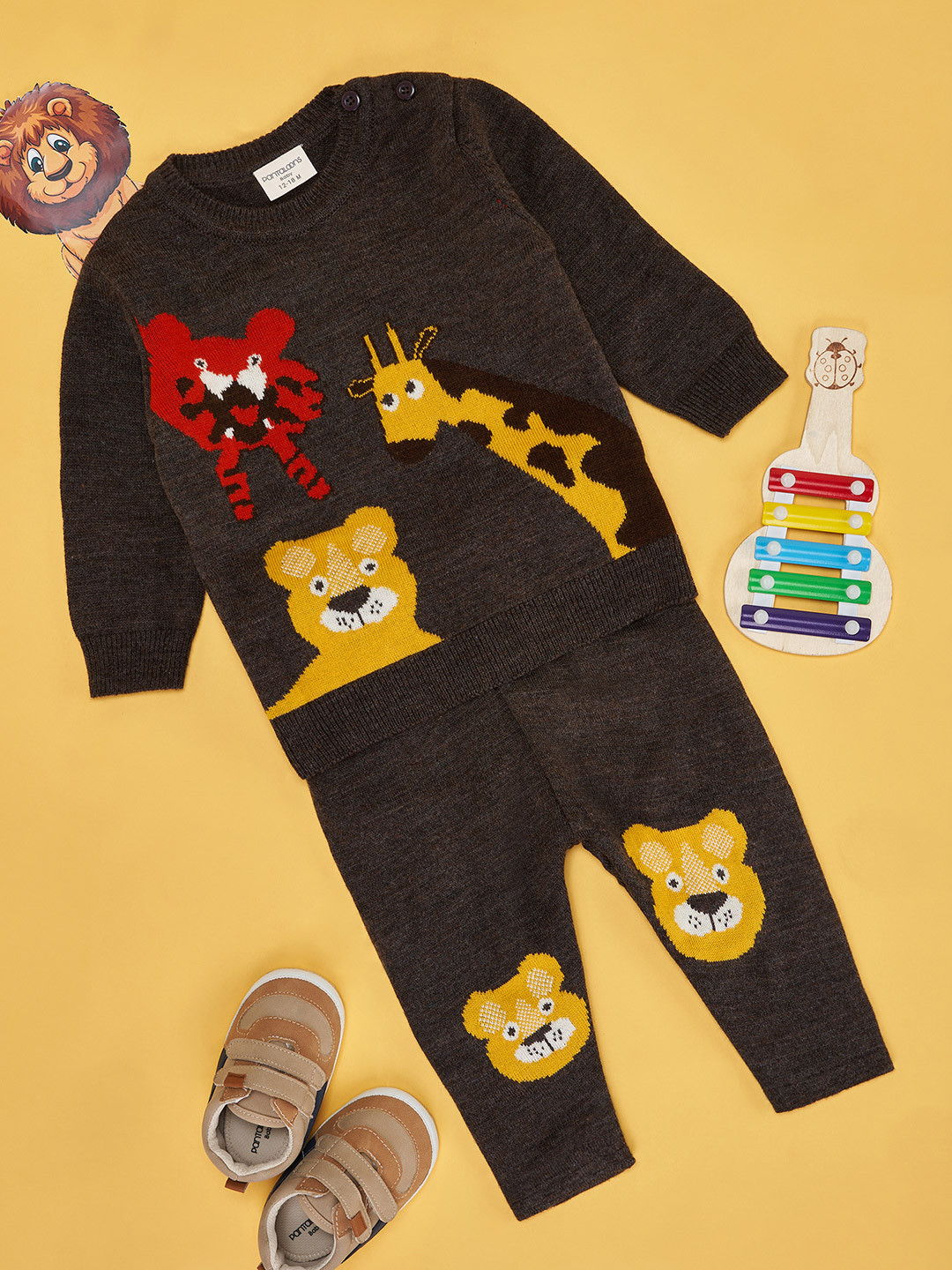 Pantaloons Baby Boys Printed Pullover Sweaters
