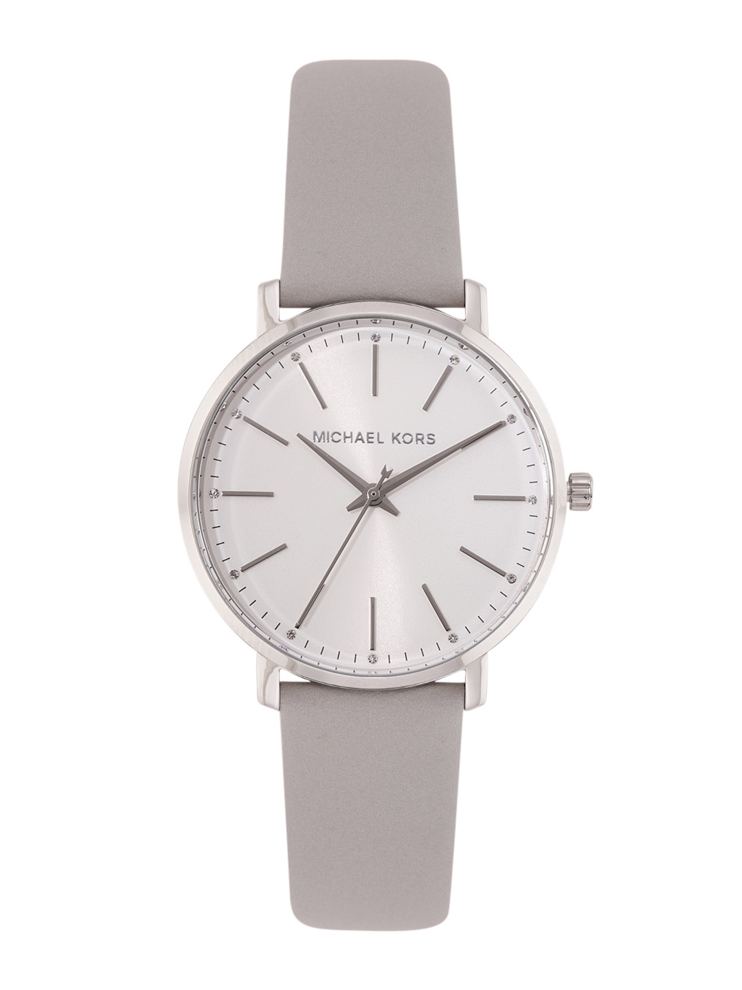 Buy Michael Kors Women Pyper Leather Analogue Watch MK2797 Grey