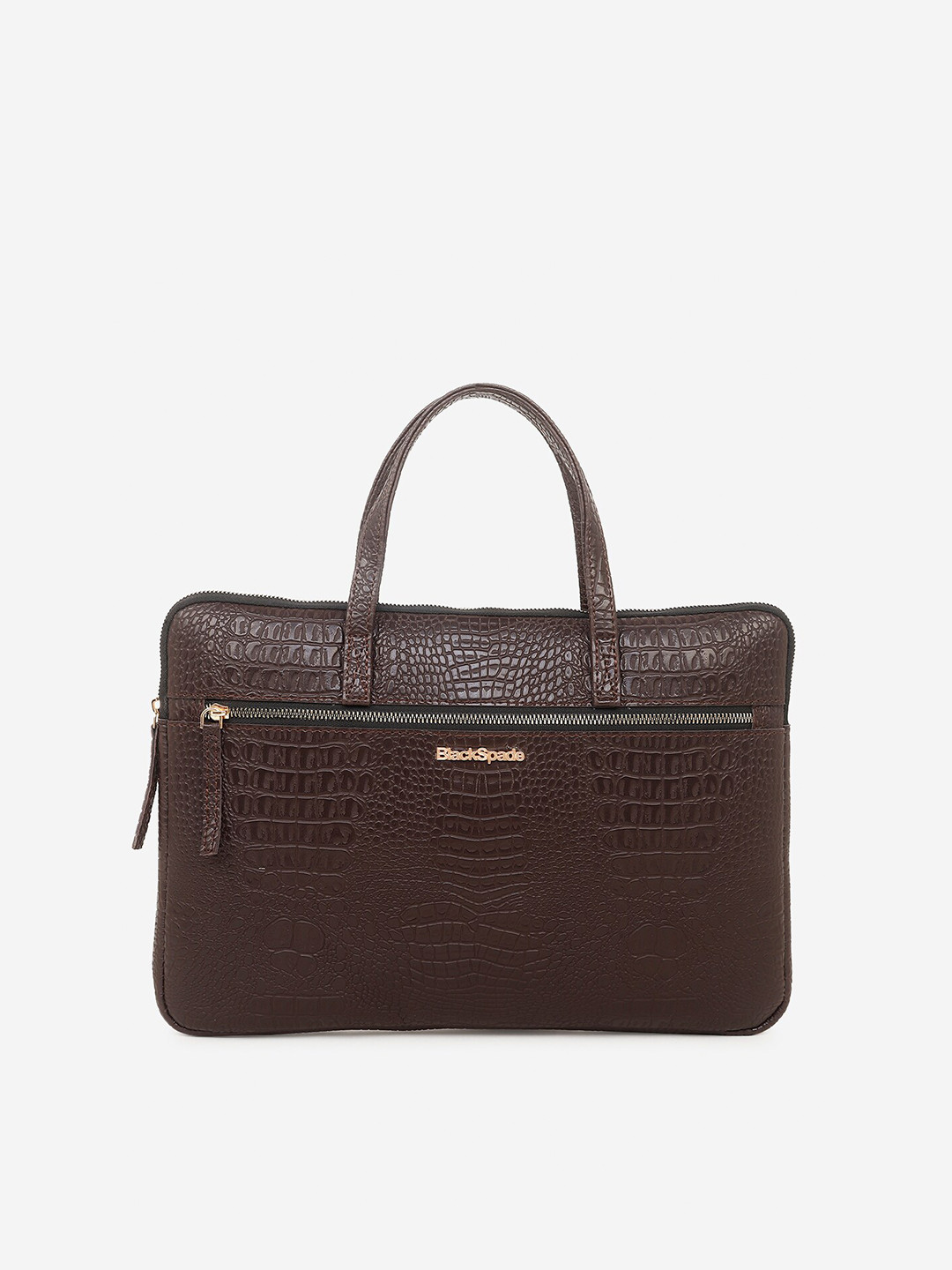 Black Spade Women 13 inch Textured Laptop Bag