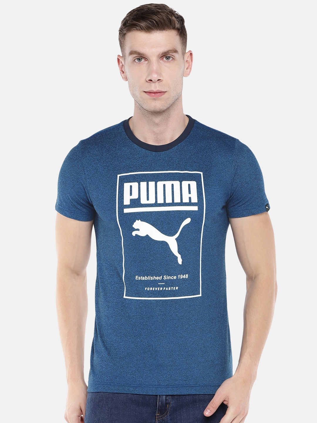 Buy Puma Men Blue India Grindle T Shirt - Tshirts for Men 2486893 | Myntra