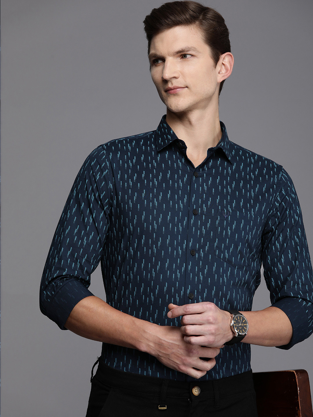 Allen Solly Men Comfort Printed Formal Shirt
