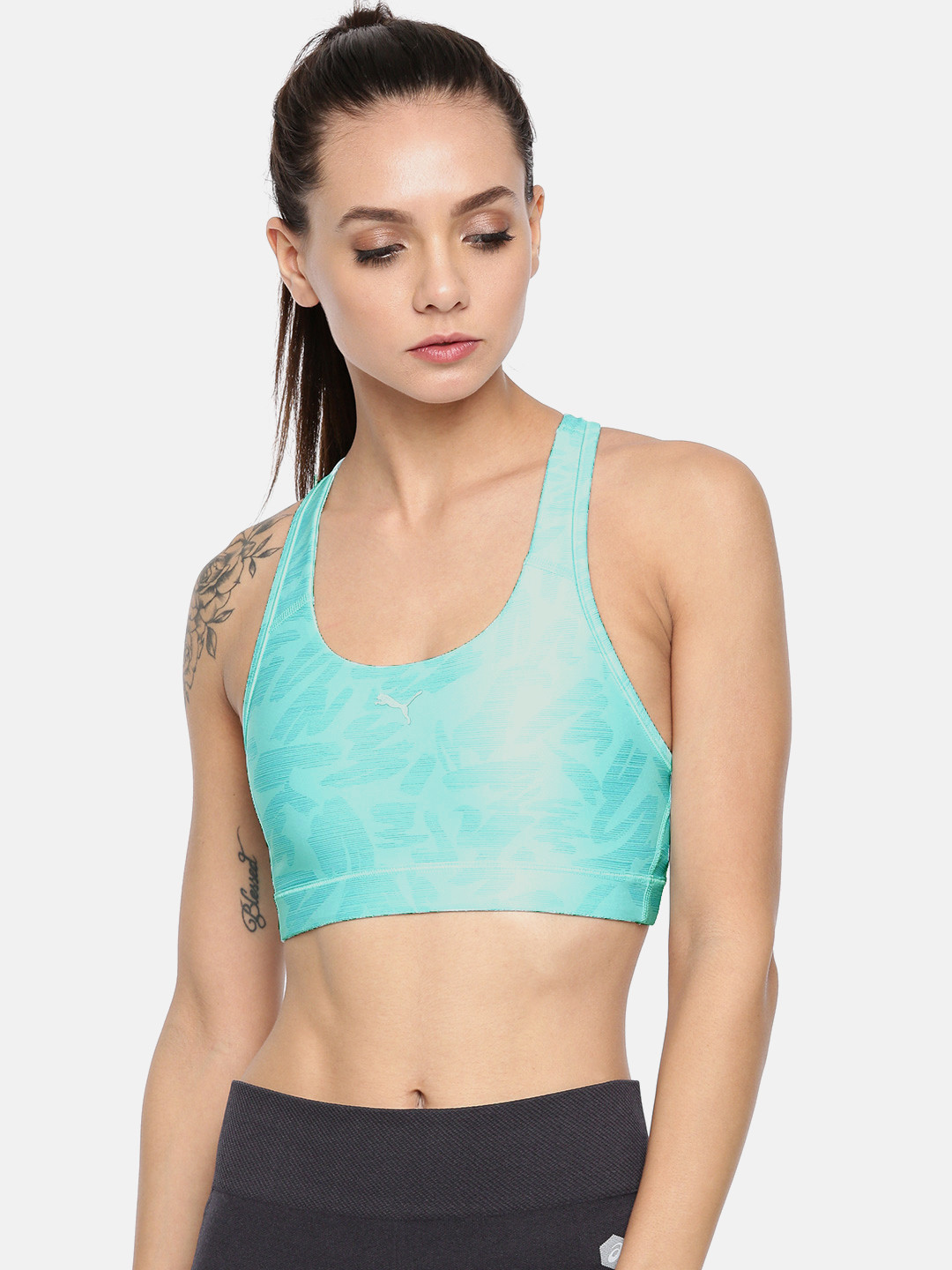 Buy Puma Women Sea Green PWRSHAPE Forever Graphic Printed Sports - Main Image