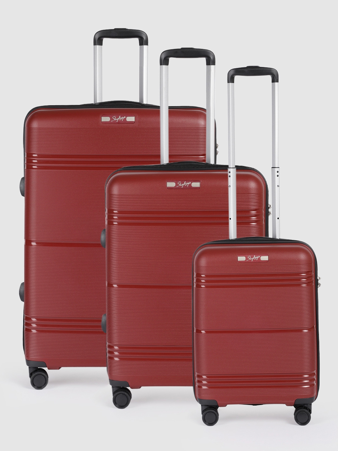 Buy Skybags Set Of 3 Paratrip Trolley Suitcase Trolley Bag for Unisex 24871398 Myntra