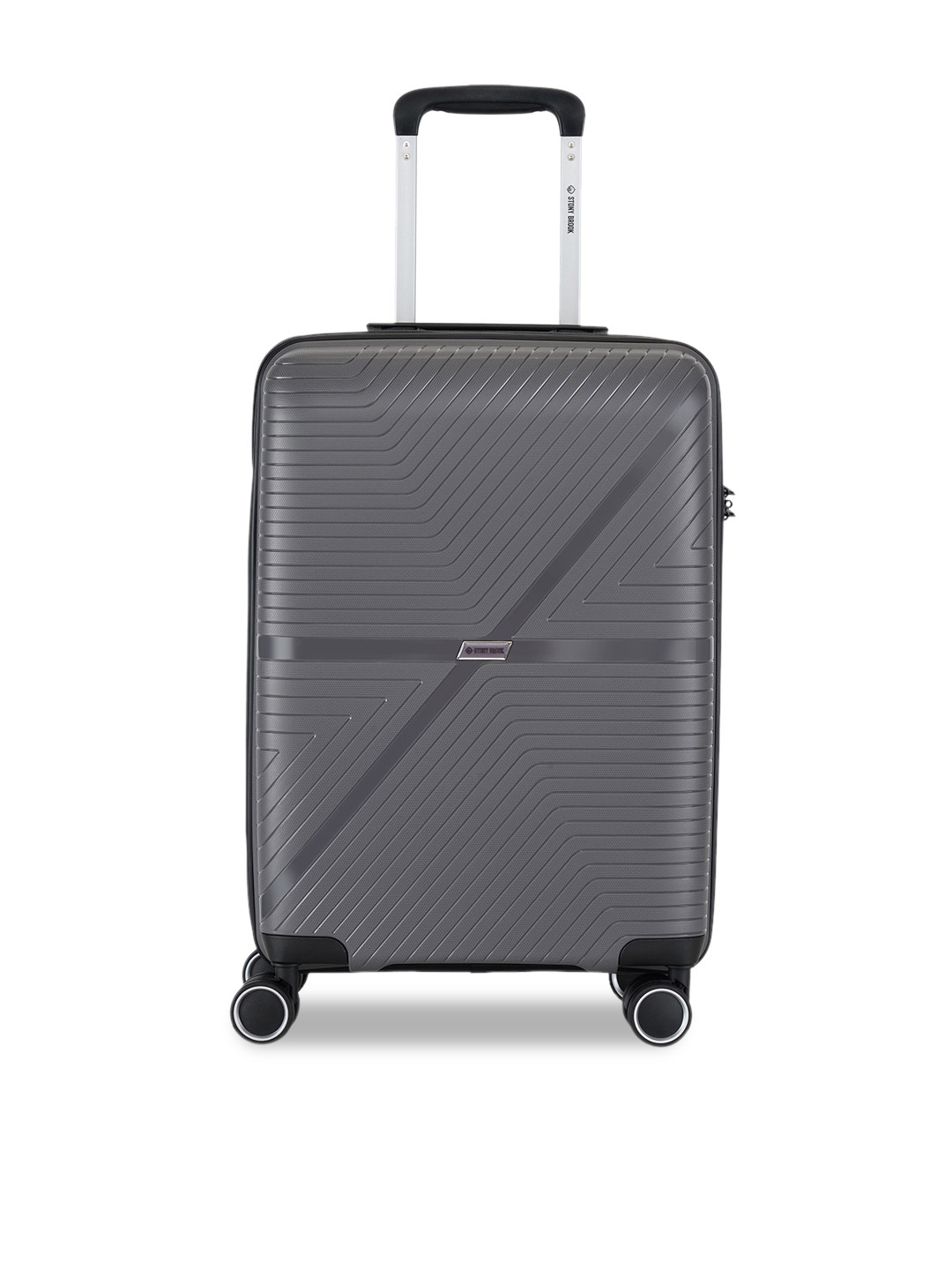 Stony Brook by Nasher Miles Grey Axis Hardside Cabin Luggage Bag 20 Inch