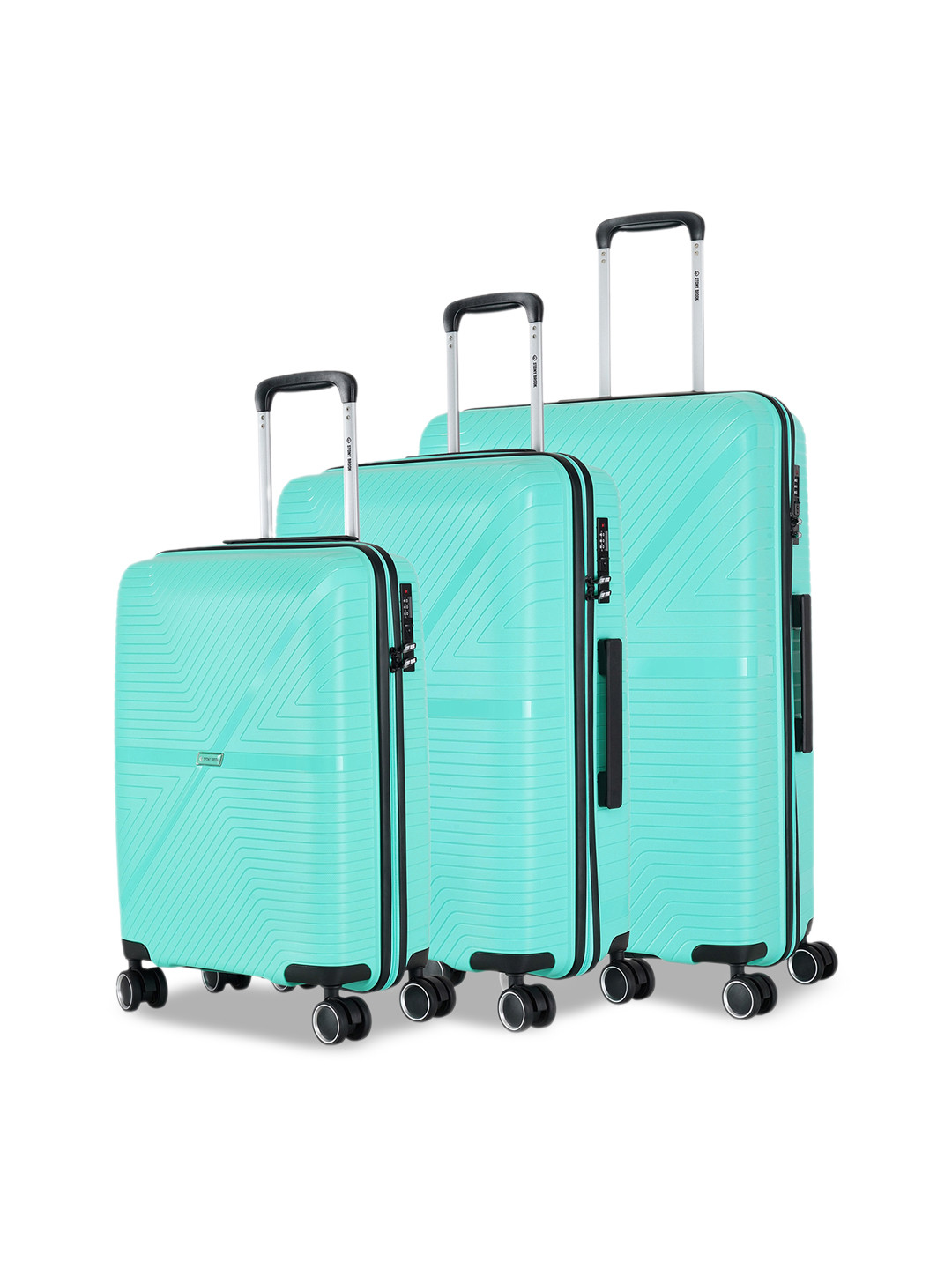 Stony Brook by Nasher Miles Axis Set Of 3 Hard-Sided Trolley Suitcases