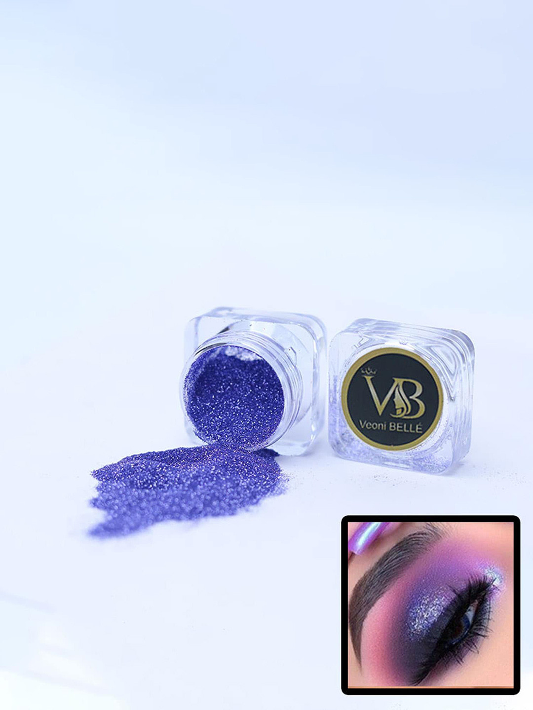 Veoni BELLE Purple Holographic Ultra Fine Ridescent Laser Glitter Powder