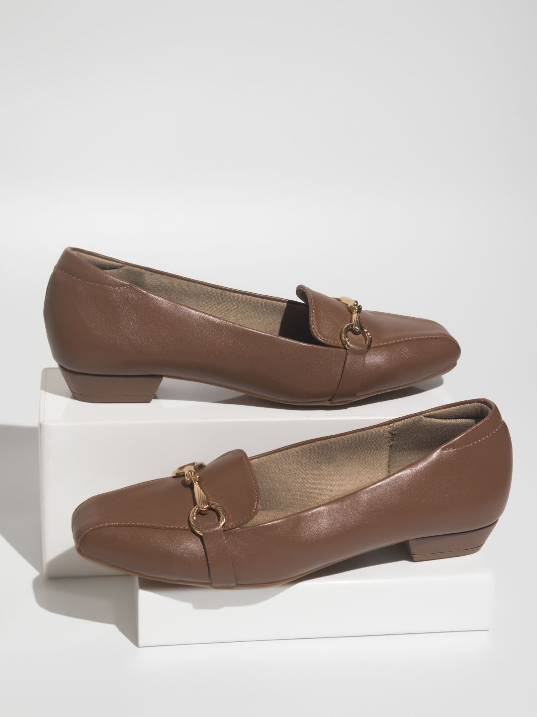 Inc 5 Women Heeled  Horsebit Loafers