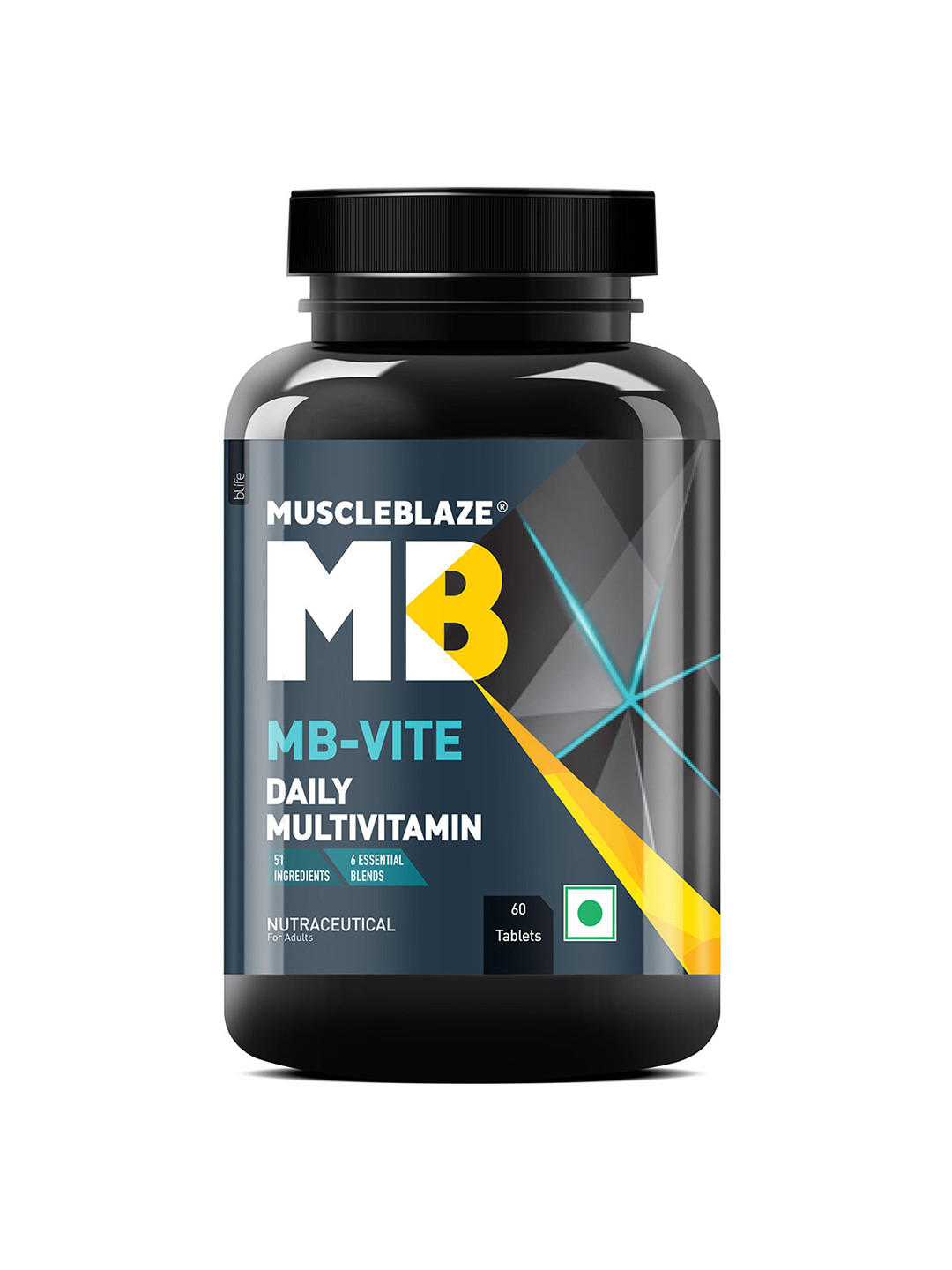 MuscleBlaze MB-Vite Daily Multivitamin For Stamina & Recovery - 60 Tablets