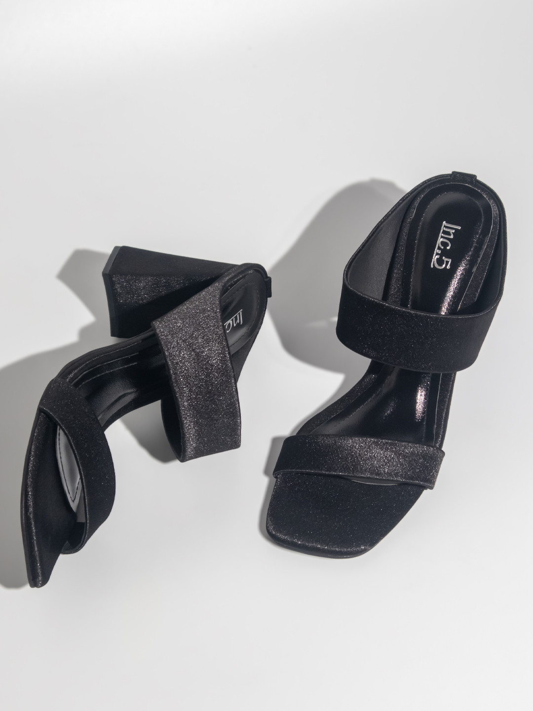 Inc 5 Double Straps Block Heels