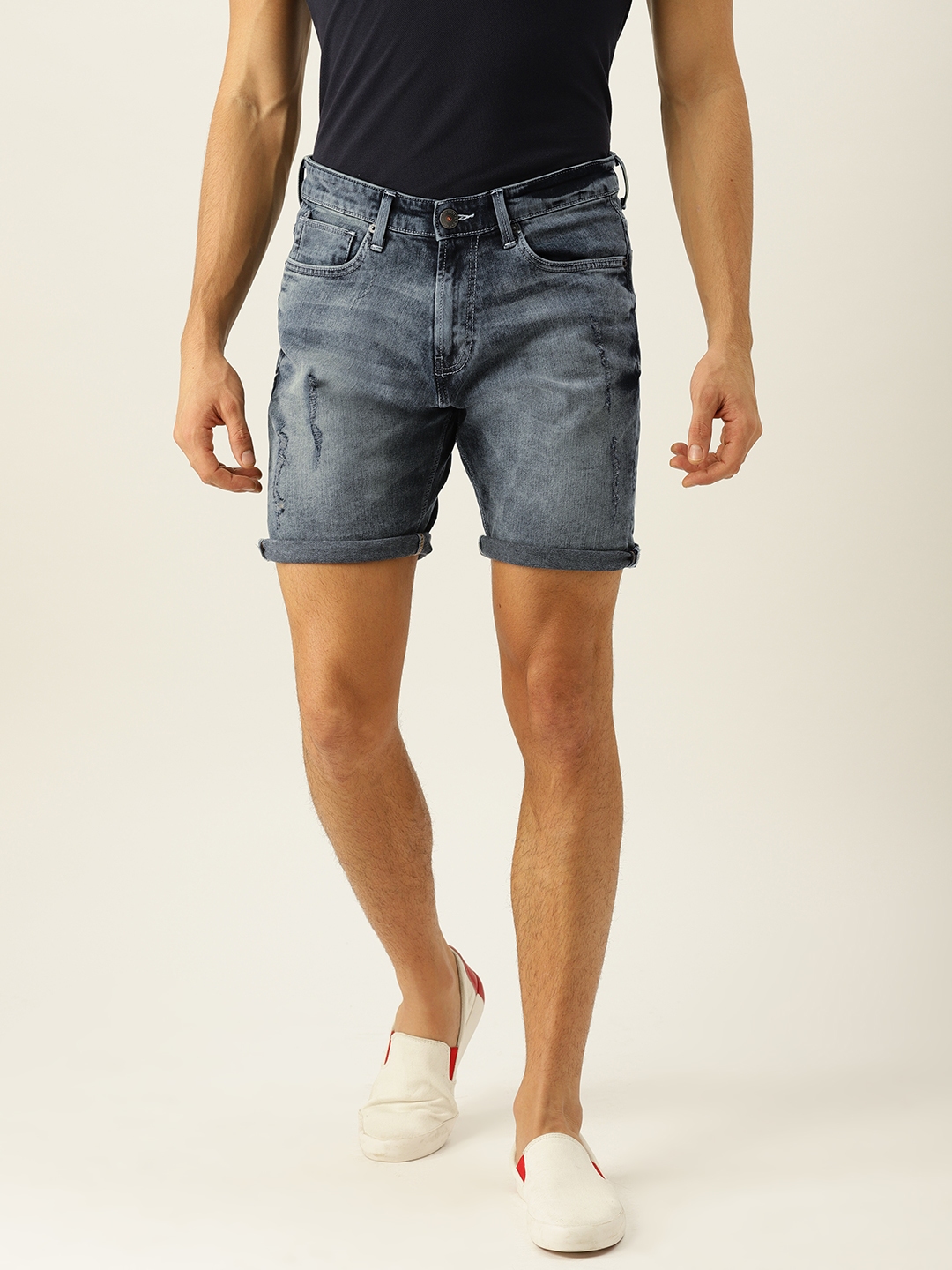 myntra denim shorts