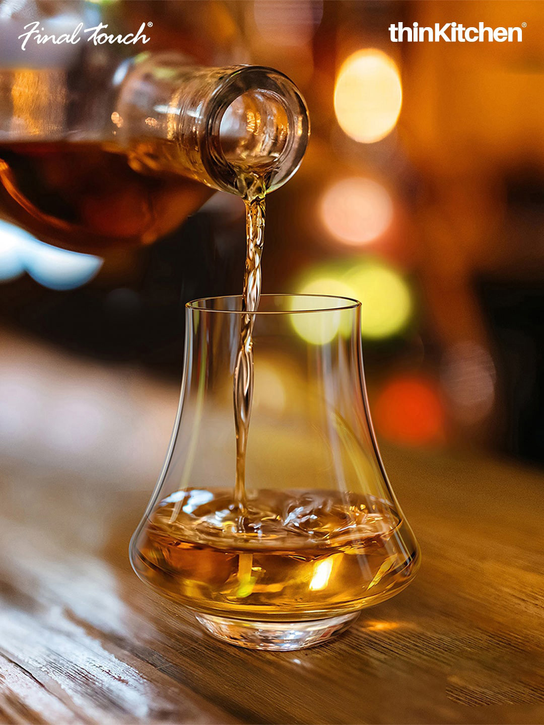 Final Touch Transparent 2-Pieces Spirits Tasting Glass 60 ml