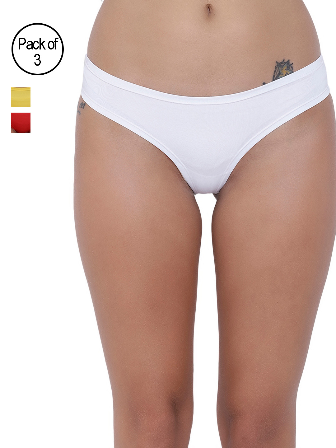 BASIICS by La Intimo Pack of 3 Assorted Basic Briefs BCPSS020C356