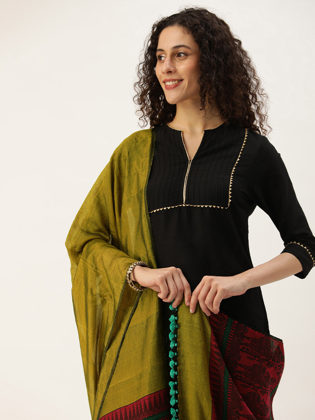 ArtEastri Baluchari Silk cotton  Dupatta