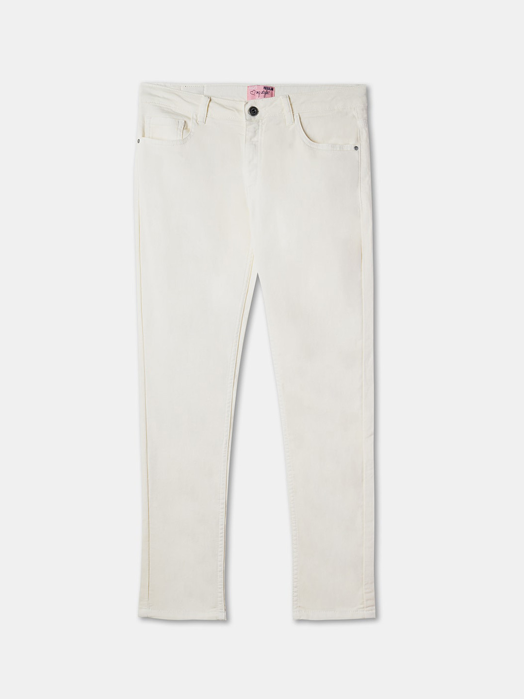 R&B Girls Comfort Mid-Rise Cotton Jeans